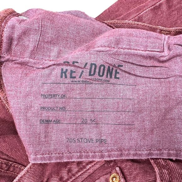 RE/DONE 70’s Stove Pipe Jeans - Size 29 - Picture 10 of 10